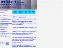 Tablet Screenshot of alfaradio.ca